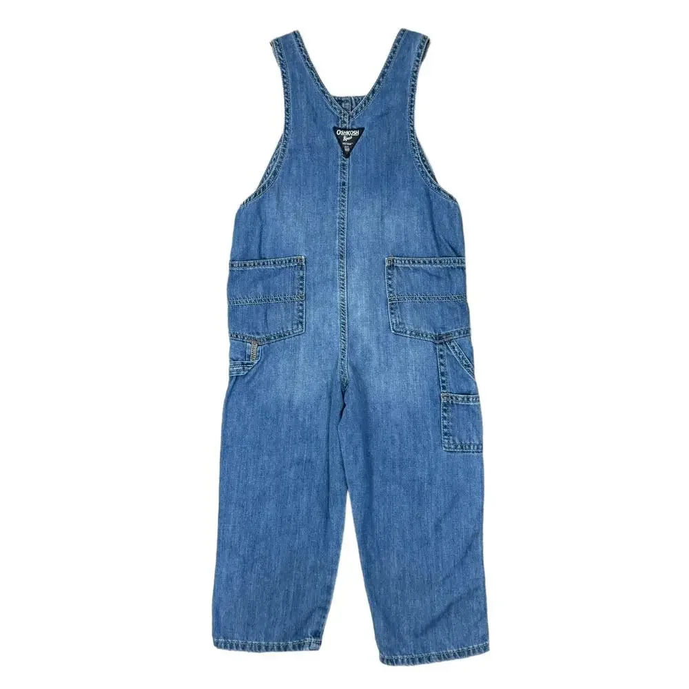 OshKosh B'gosh Unisex Toddler Classic 100% Cotton Denim Jean Pant Overalls